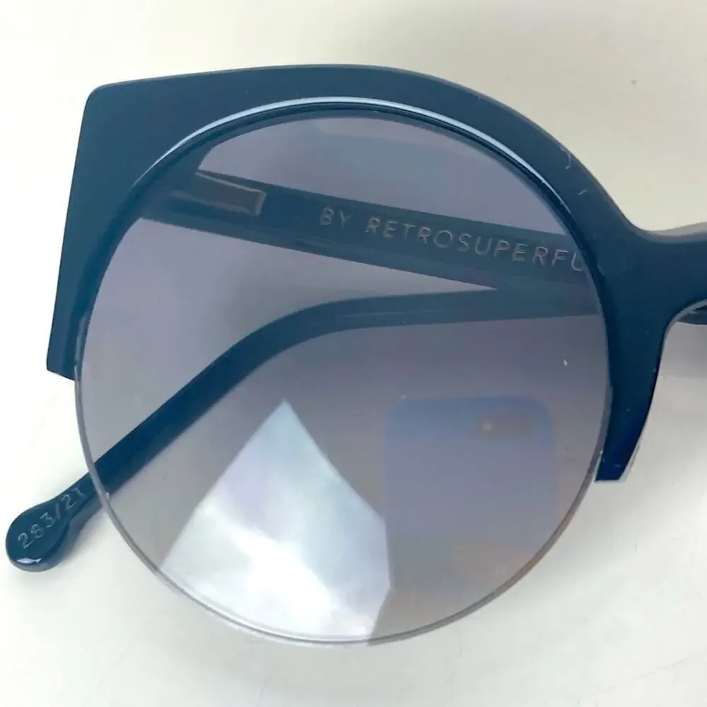 RetroSuperFuture Lucia Black Phv Sunglasses - $236.